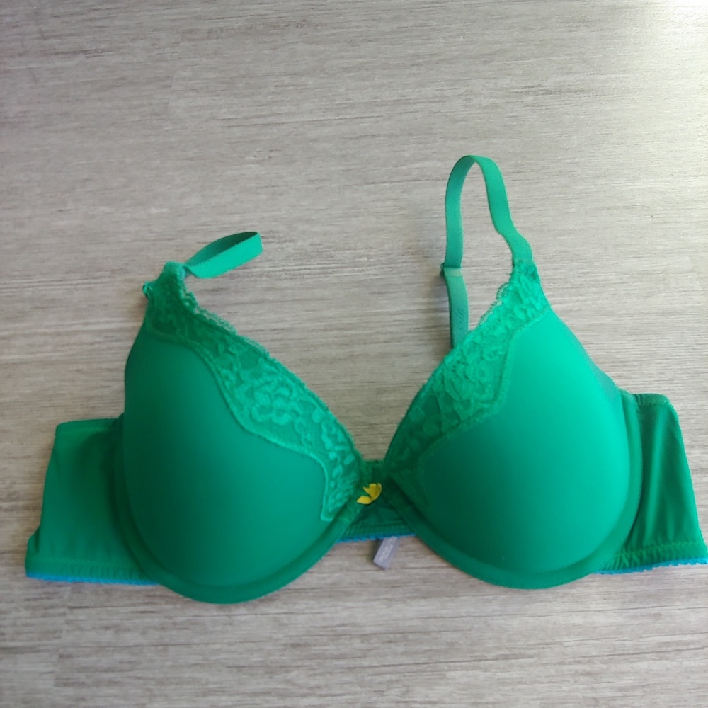 Aerie green lighty lined tshirt bra 36C